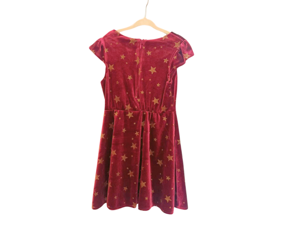 John Lewis Velour Party Dress and Cardigan