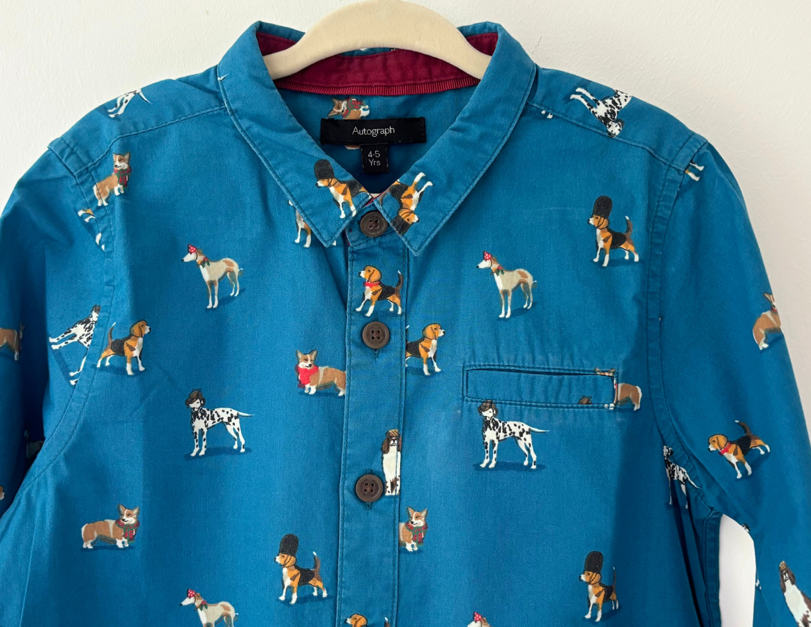 M&S Dog Print Shirt