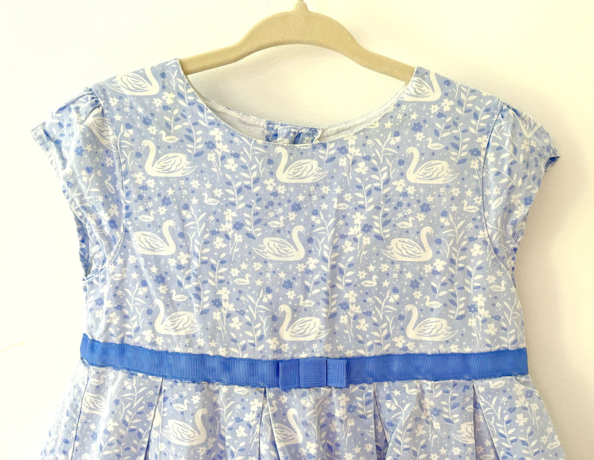 JoJo Maman Bebe Swan Print Dress