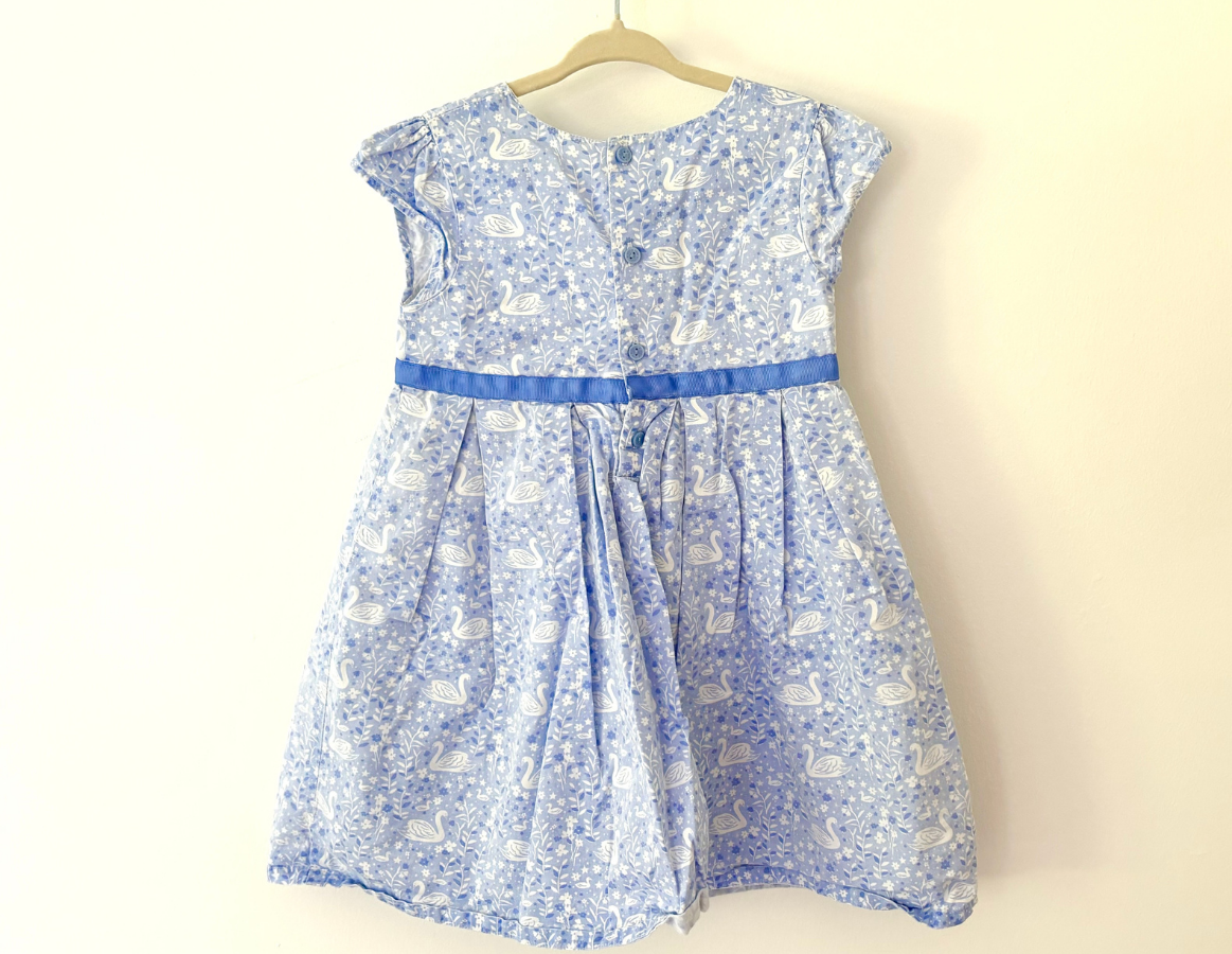 JoJo Maman Bebe Swan Print Dress