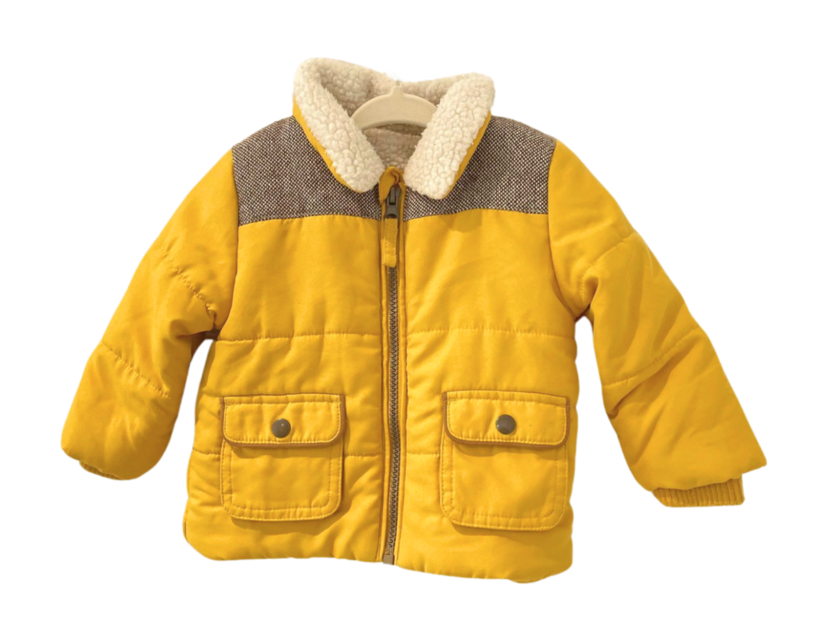 M&S Padded Coat with Fur Collar