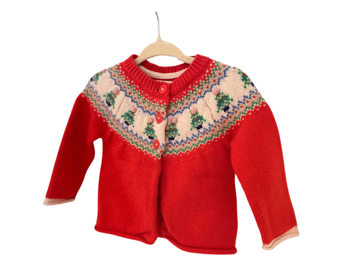 Mini Boden Christmas Cardigan