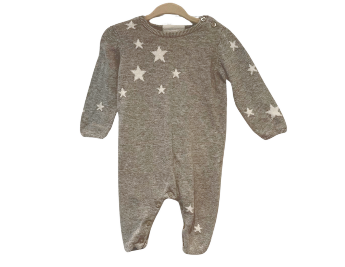 Little White Company Knitted Star Romper