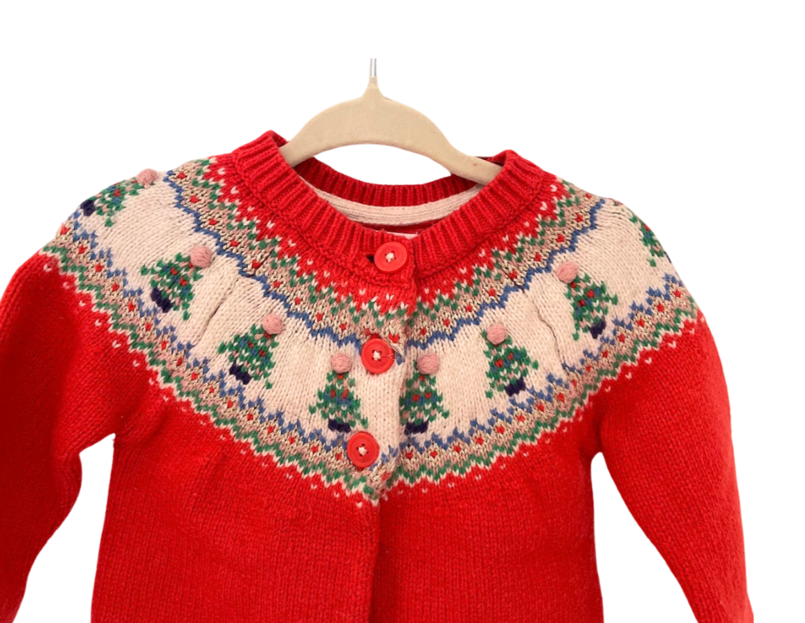 Mini Boden Christmas Cardigan