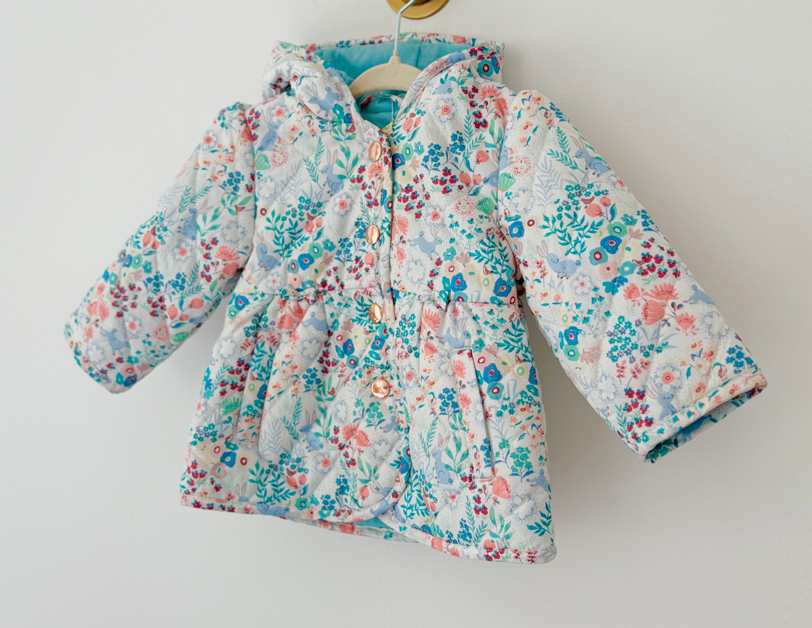 M&S Floral Padded Coat