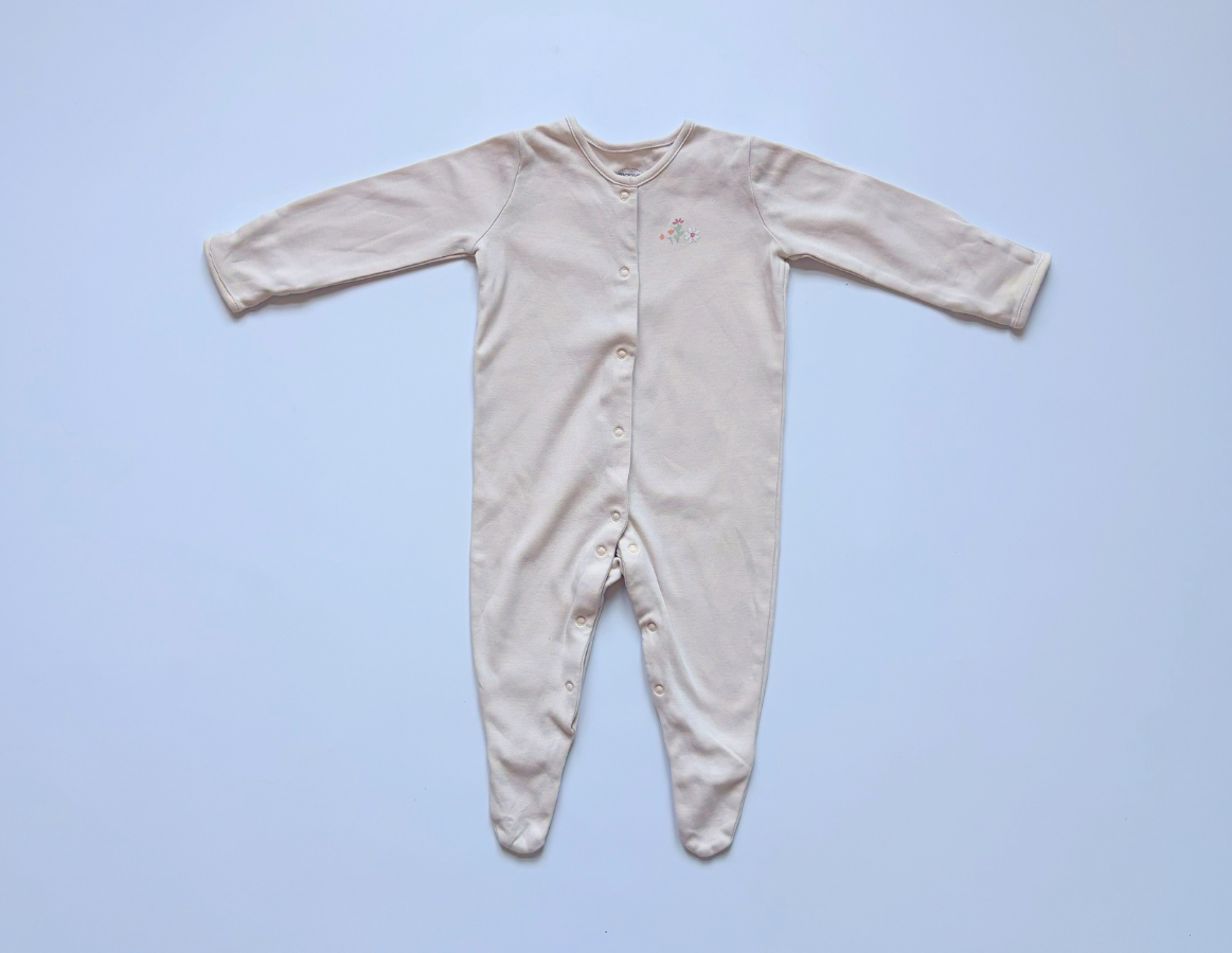 Spring Floral Girls Sleepsuit Selection 3-6m