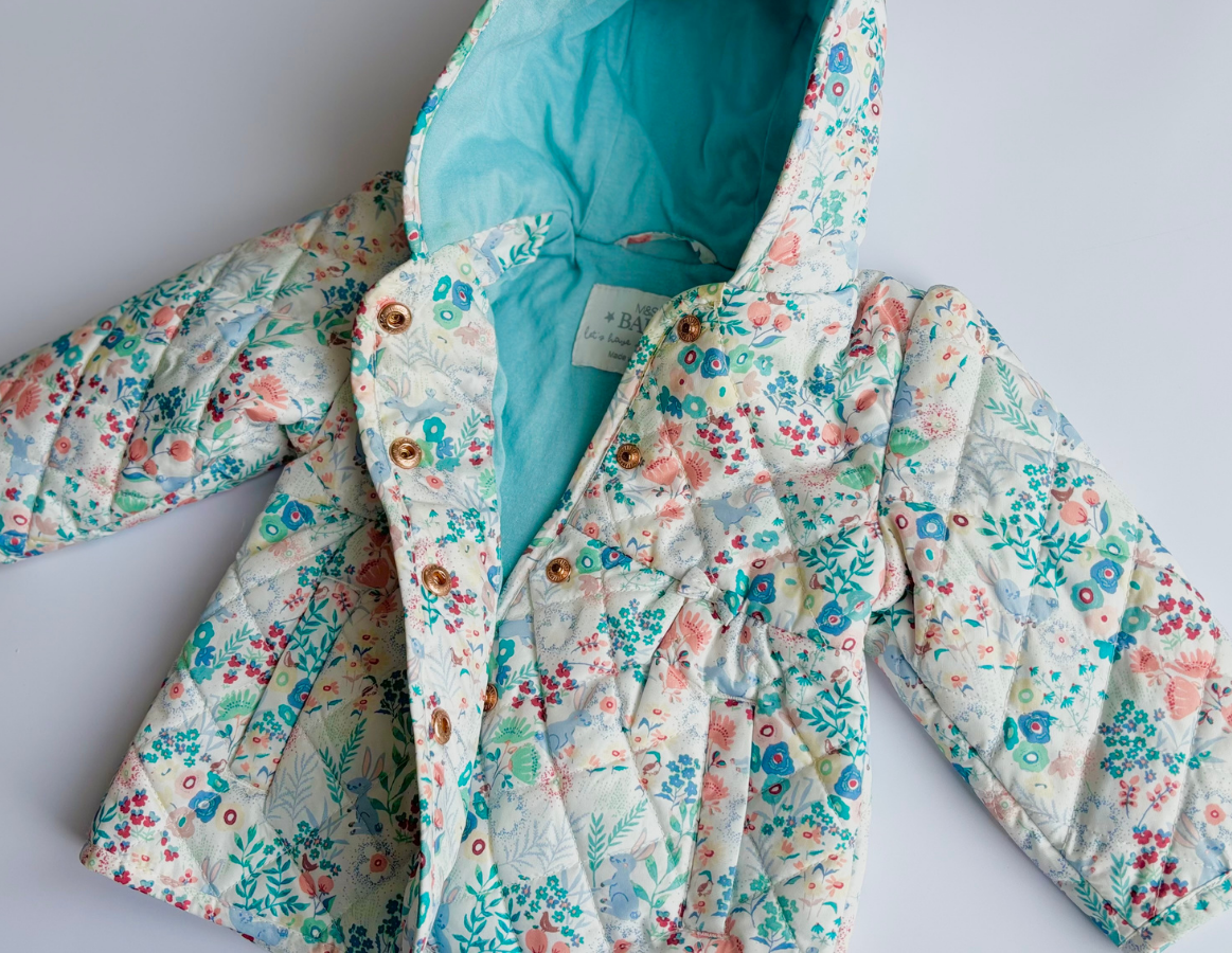 M&S Floral Padded Coat