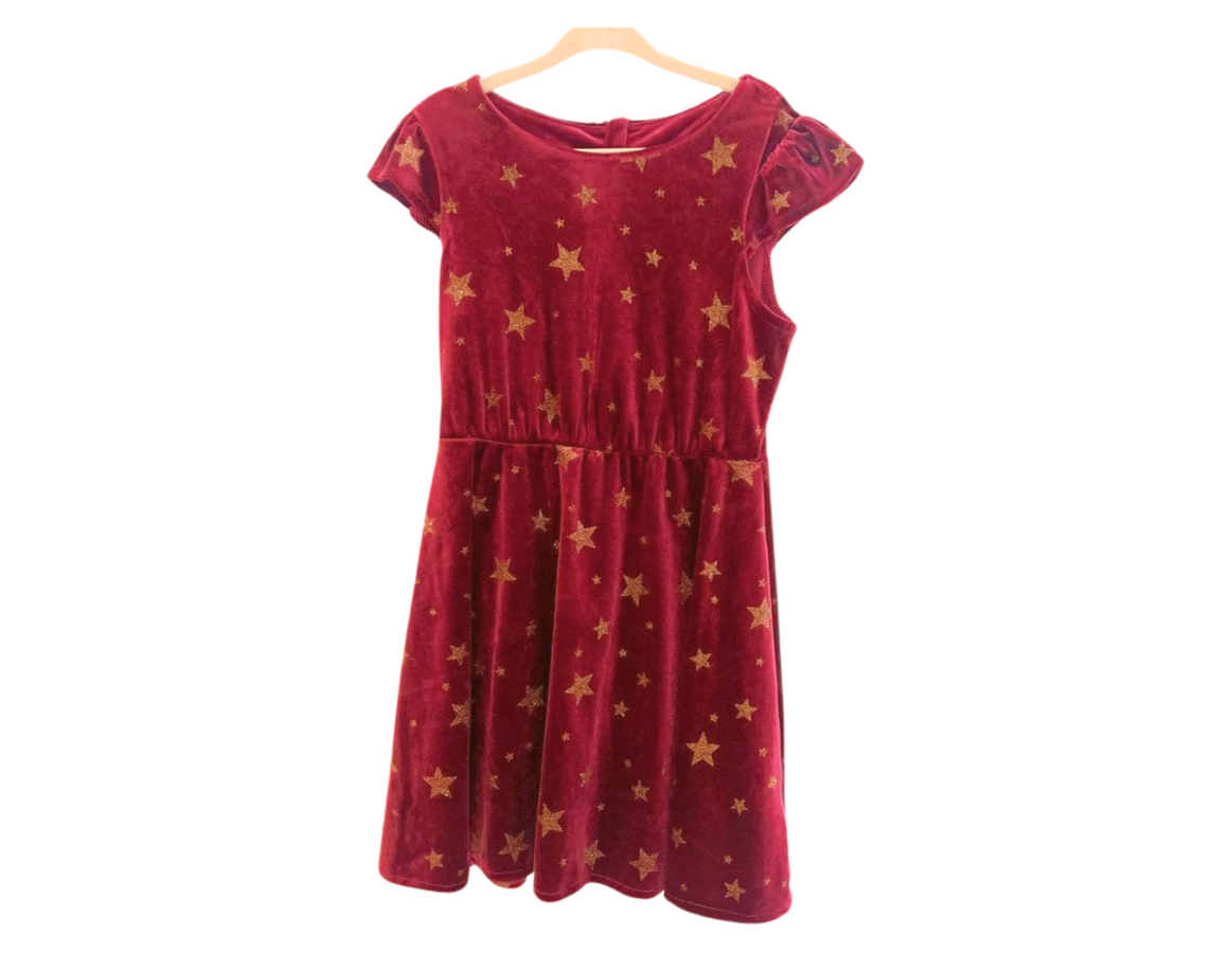 John Lewis Velour Party Dress and Cardigan