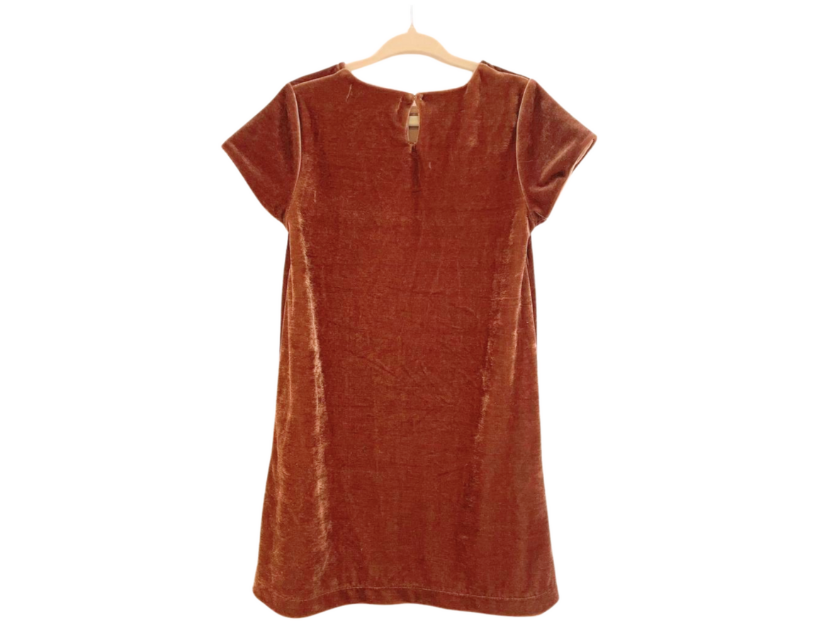 Zara Velour Sequined Shift Party Dress