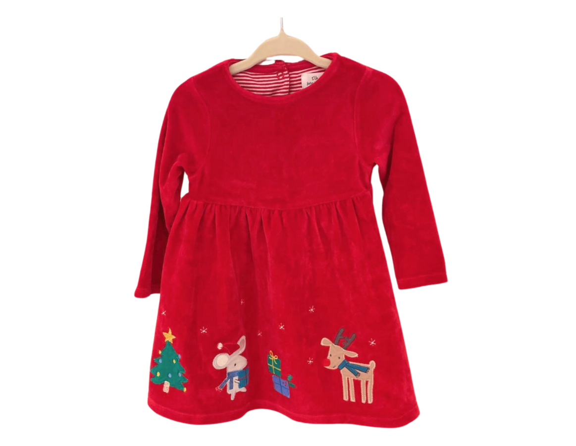John Lewis Velour Christmas Dress