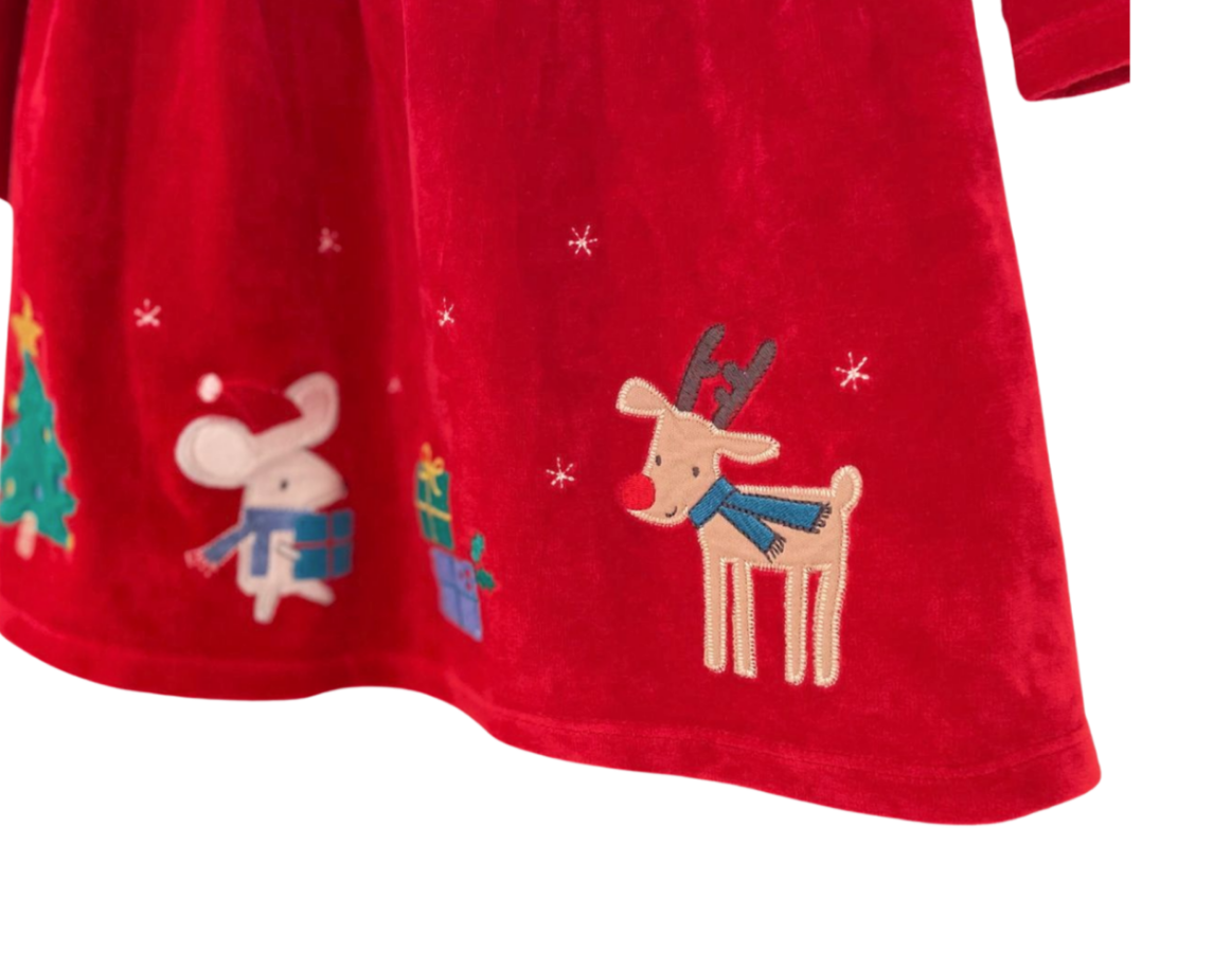 John Lewis Velour Christmas Dress