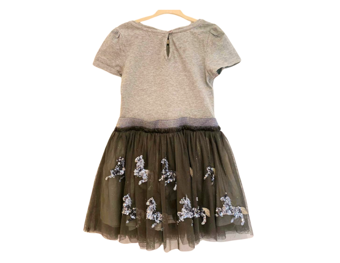 Monsoon Unicorn Sequin Party Dress