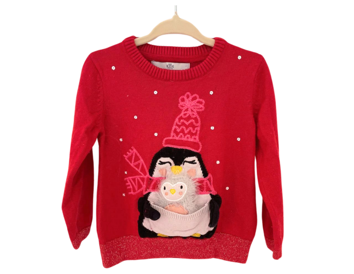 M&S Penguin Christmas Jumper