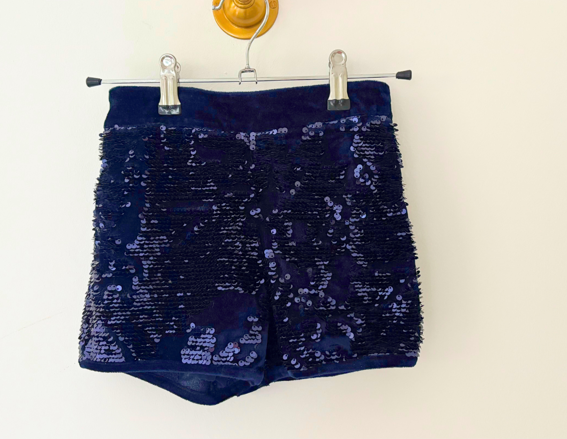 M&S Sequin Velour Shorts
