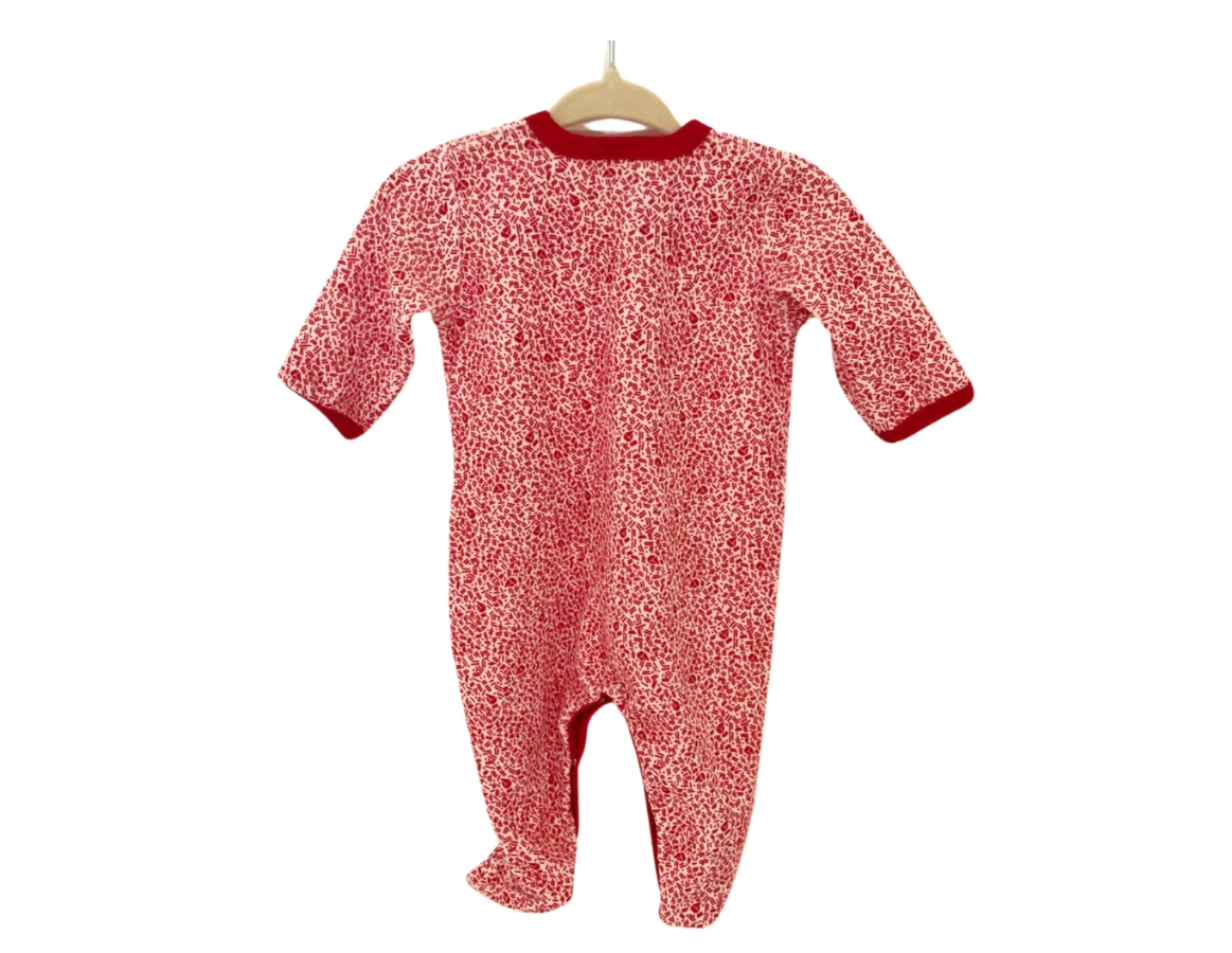 Petit Bateau Velour Baby Grow