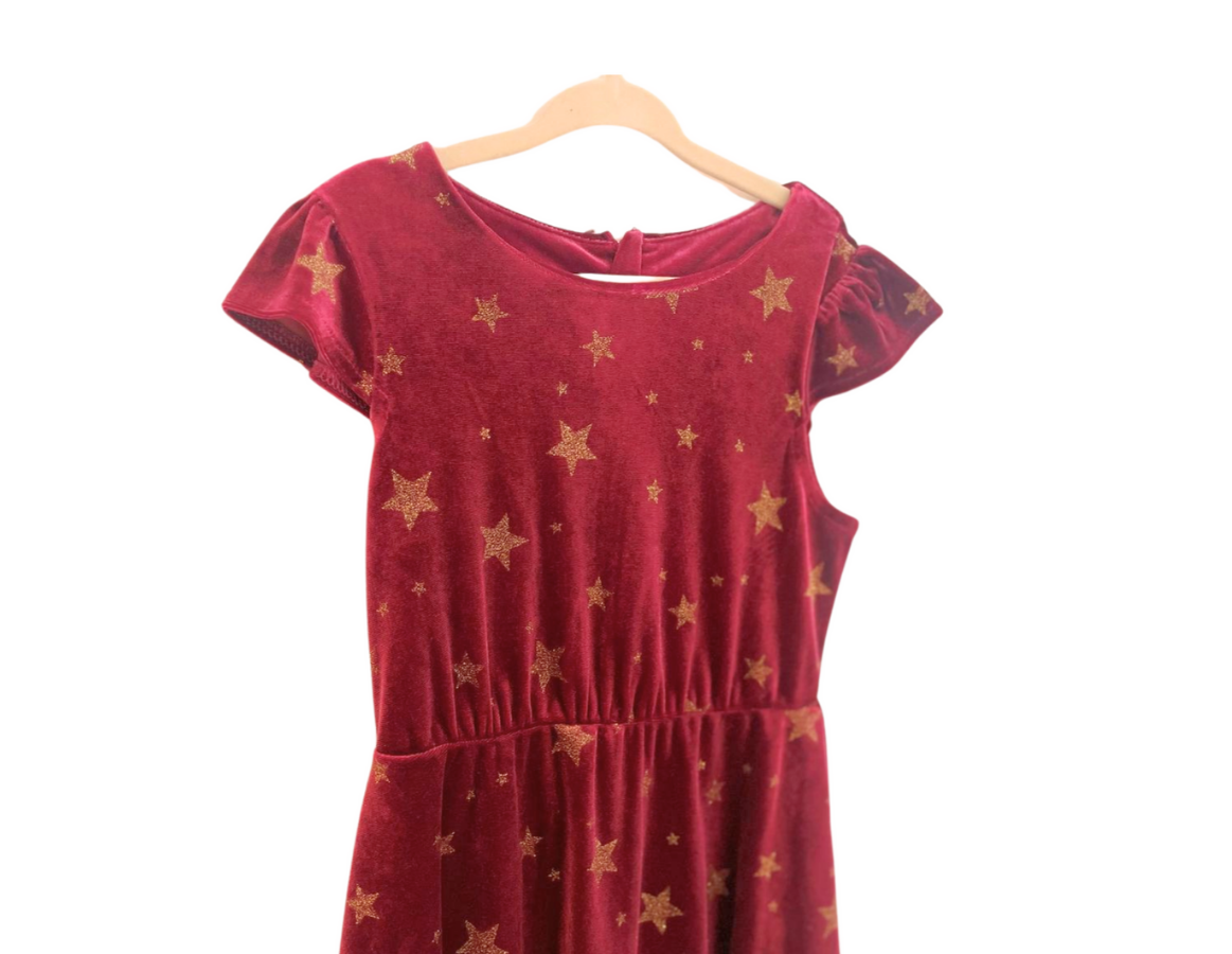 John Lewis Velour Party Dress and Cardigan