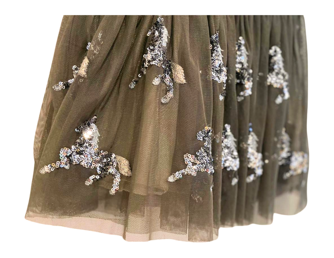Monsoon Unicorn Sequin Party Dress