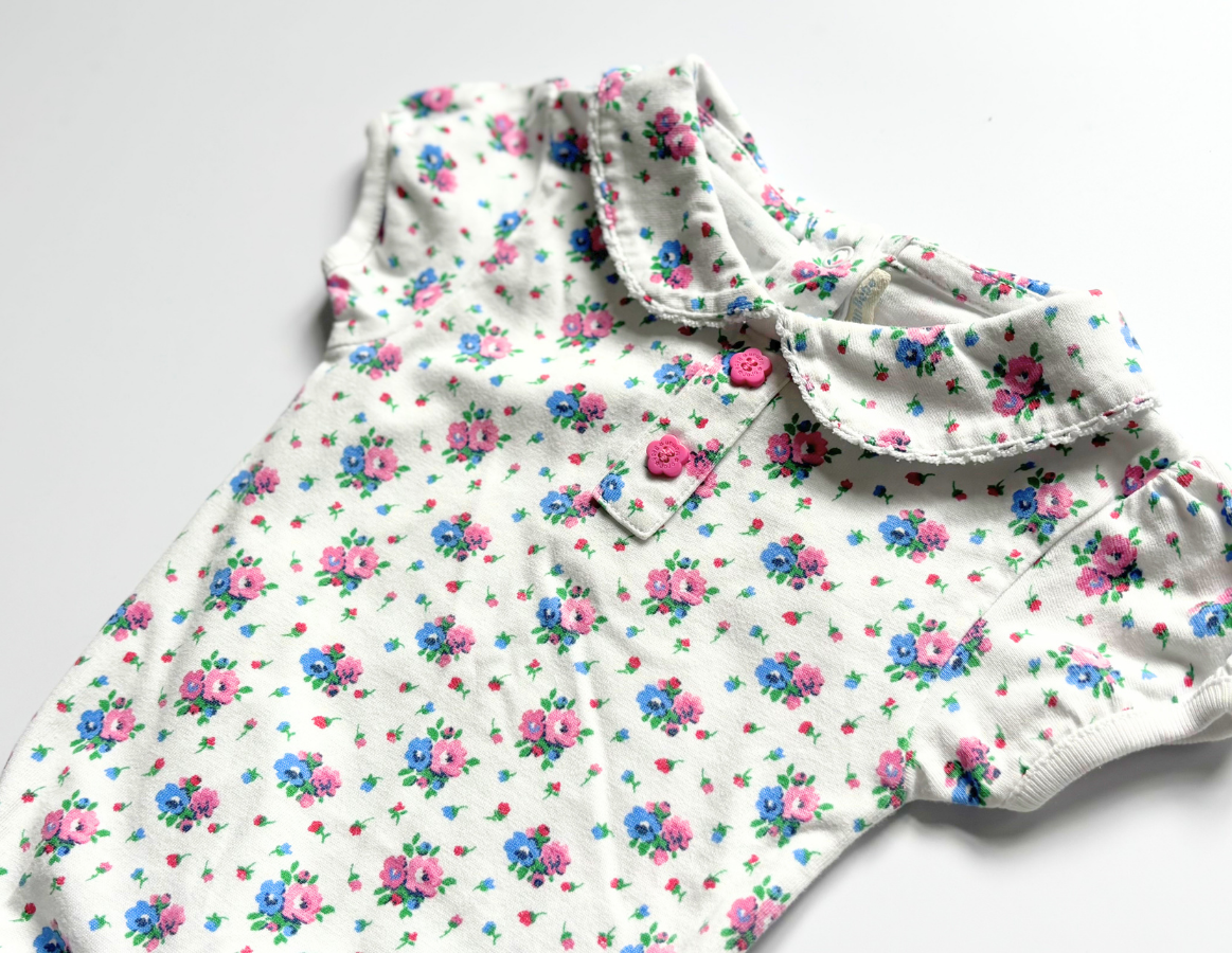 JoJo Maman Bebe floral collared vest