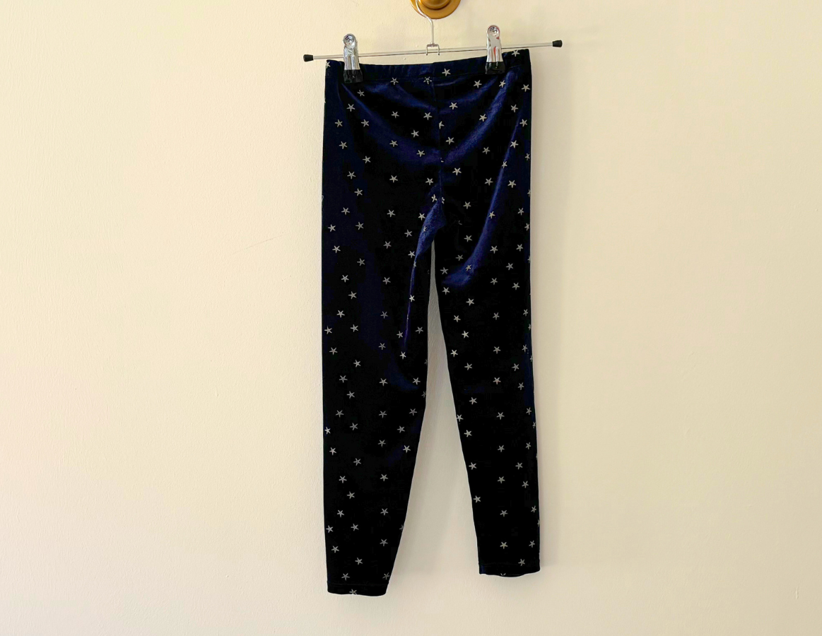 John Lewis Navy Velour Leggings