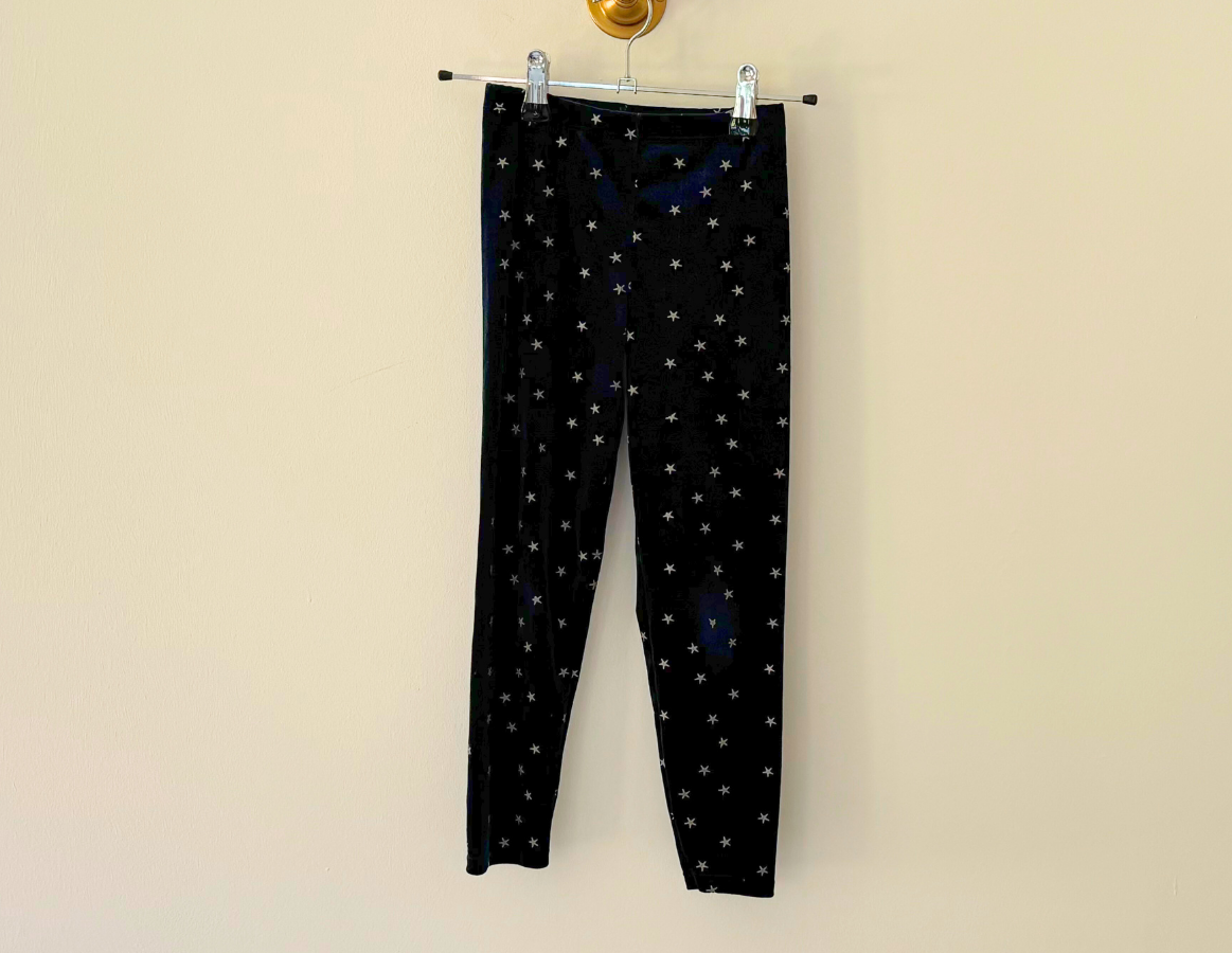 John Lewis Navy Velour Leggings