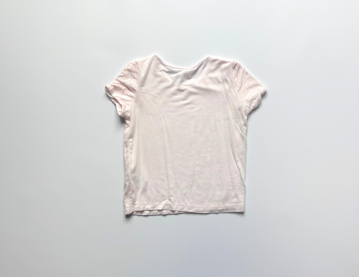 Little White Company pink sequin t-shirt