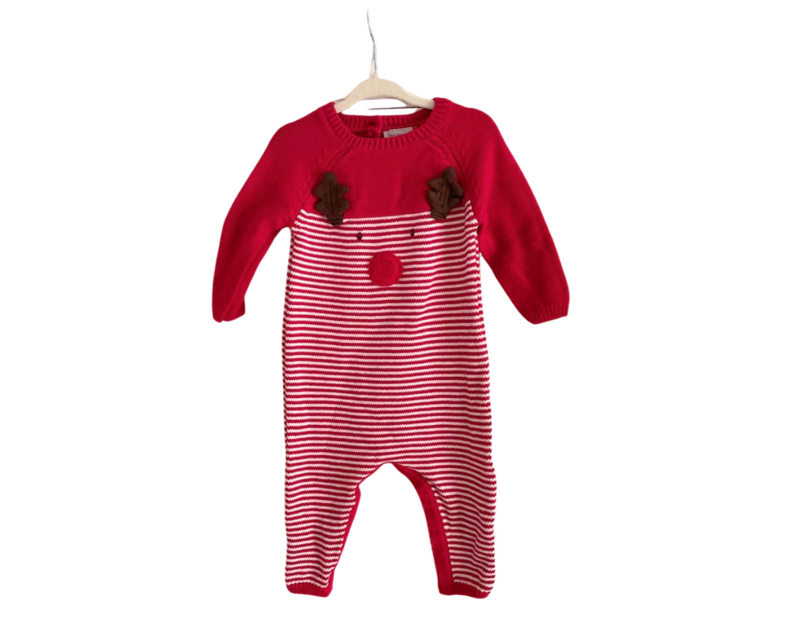 Next Knitted Reindeer Romper