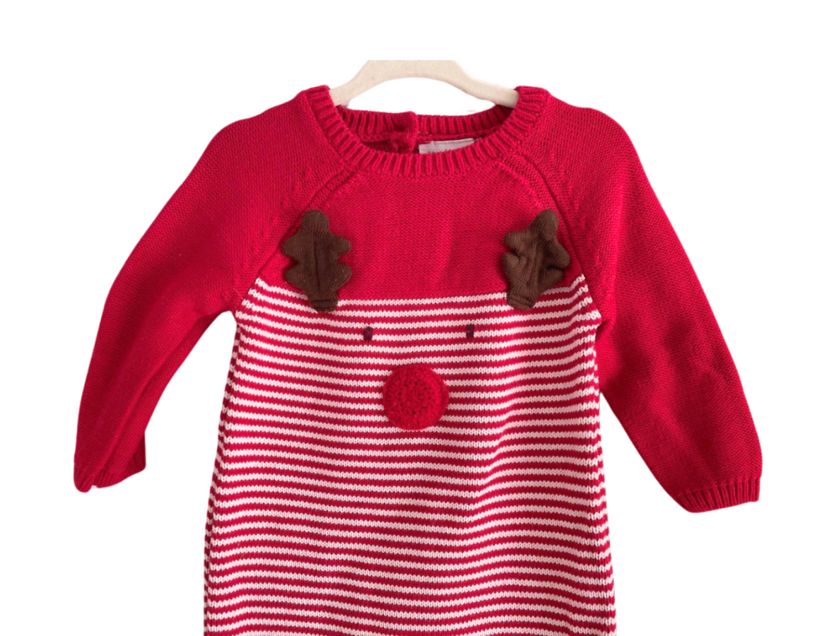 Next Knitted Reindeer Romper