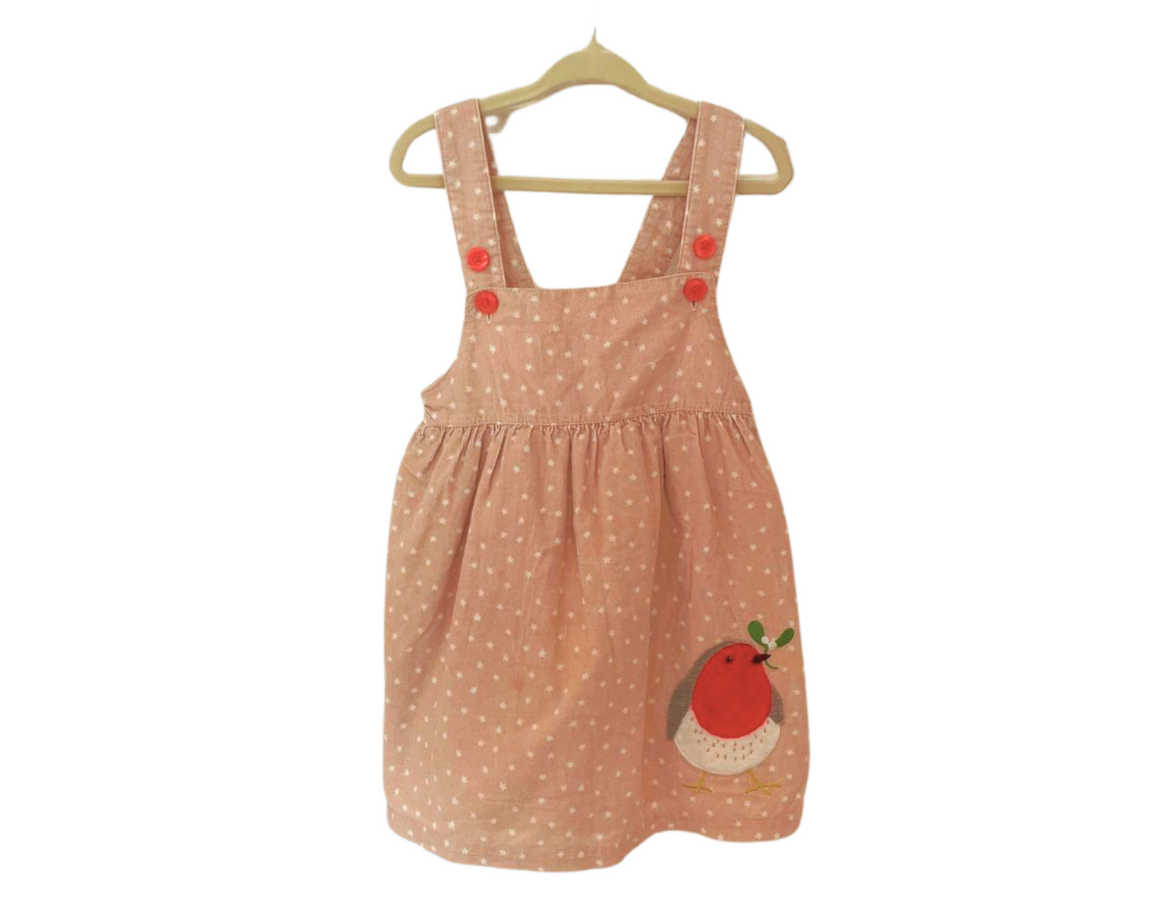 Mini Boden Christmas Dungaree Dress Little Threads Collection