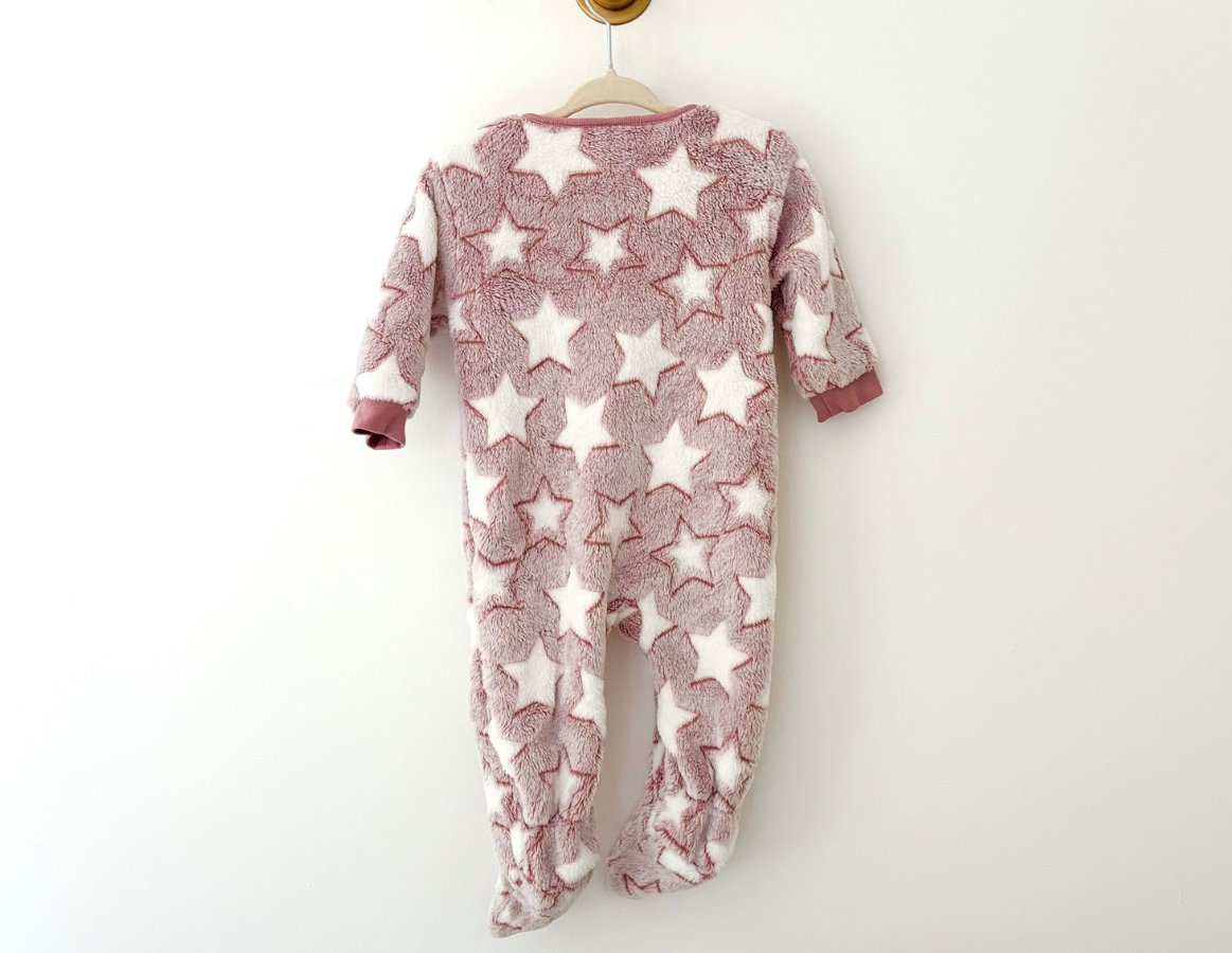 Next Star Print Fleece Onesie