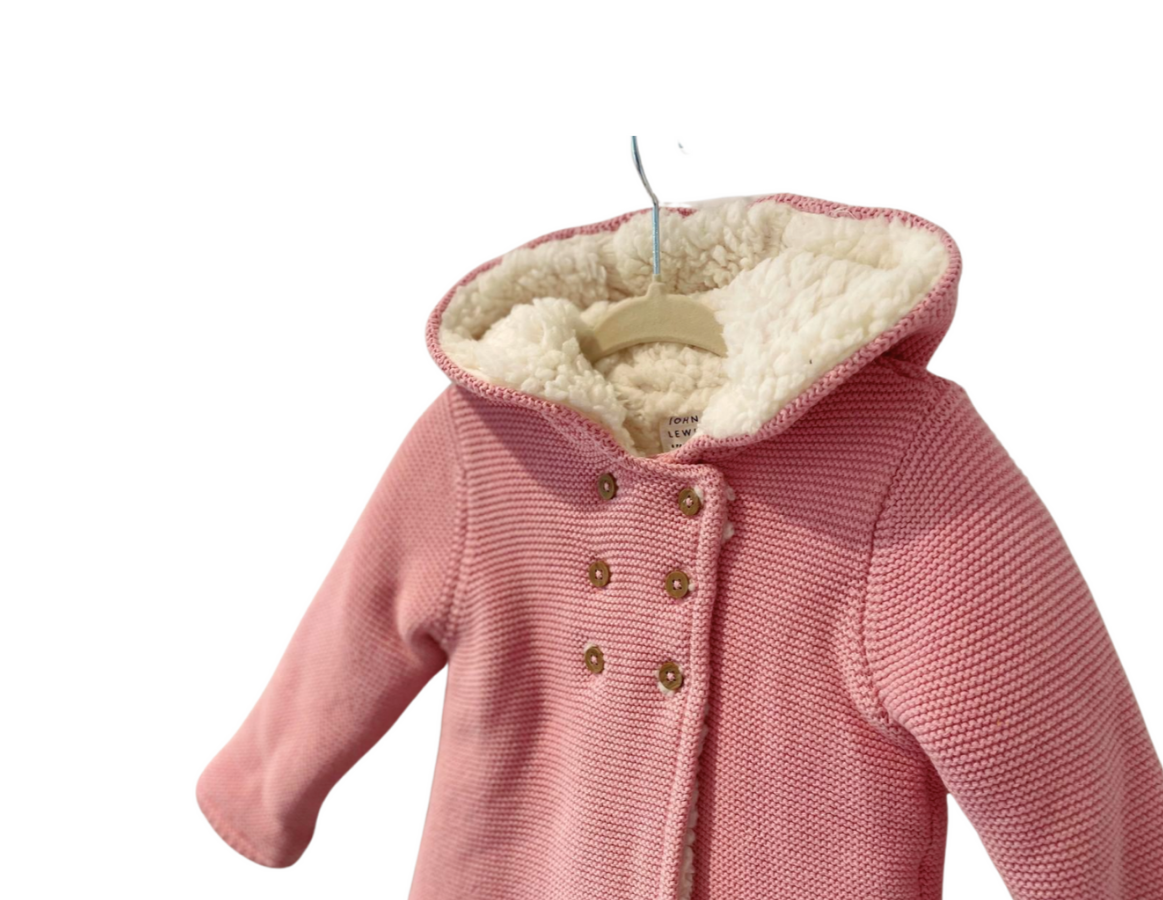 John Lewis Fleece Lined Knitted Jacket