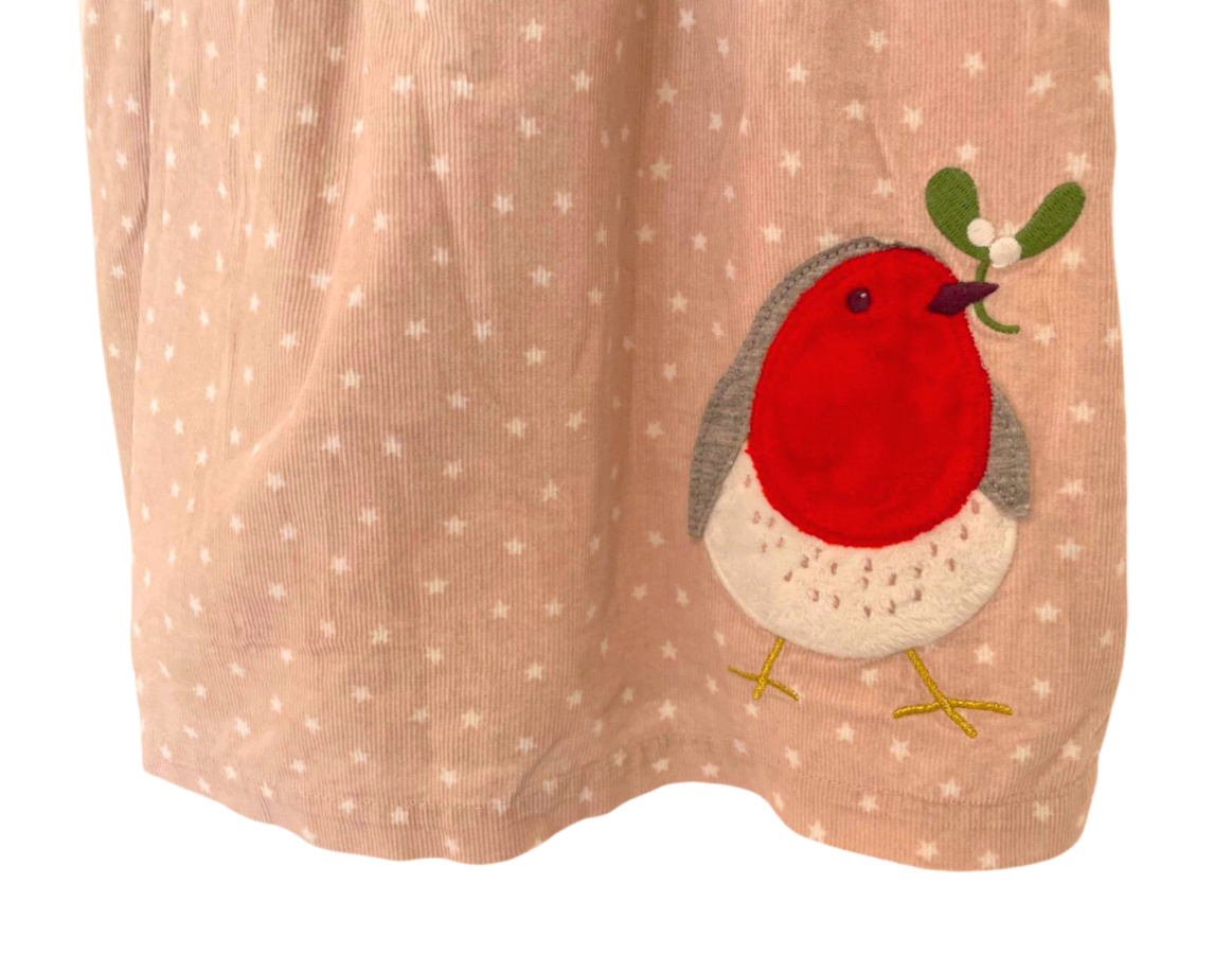 Mini Boden Christmas Dungaree Dress
