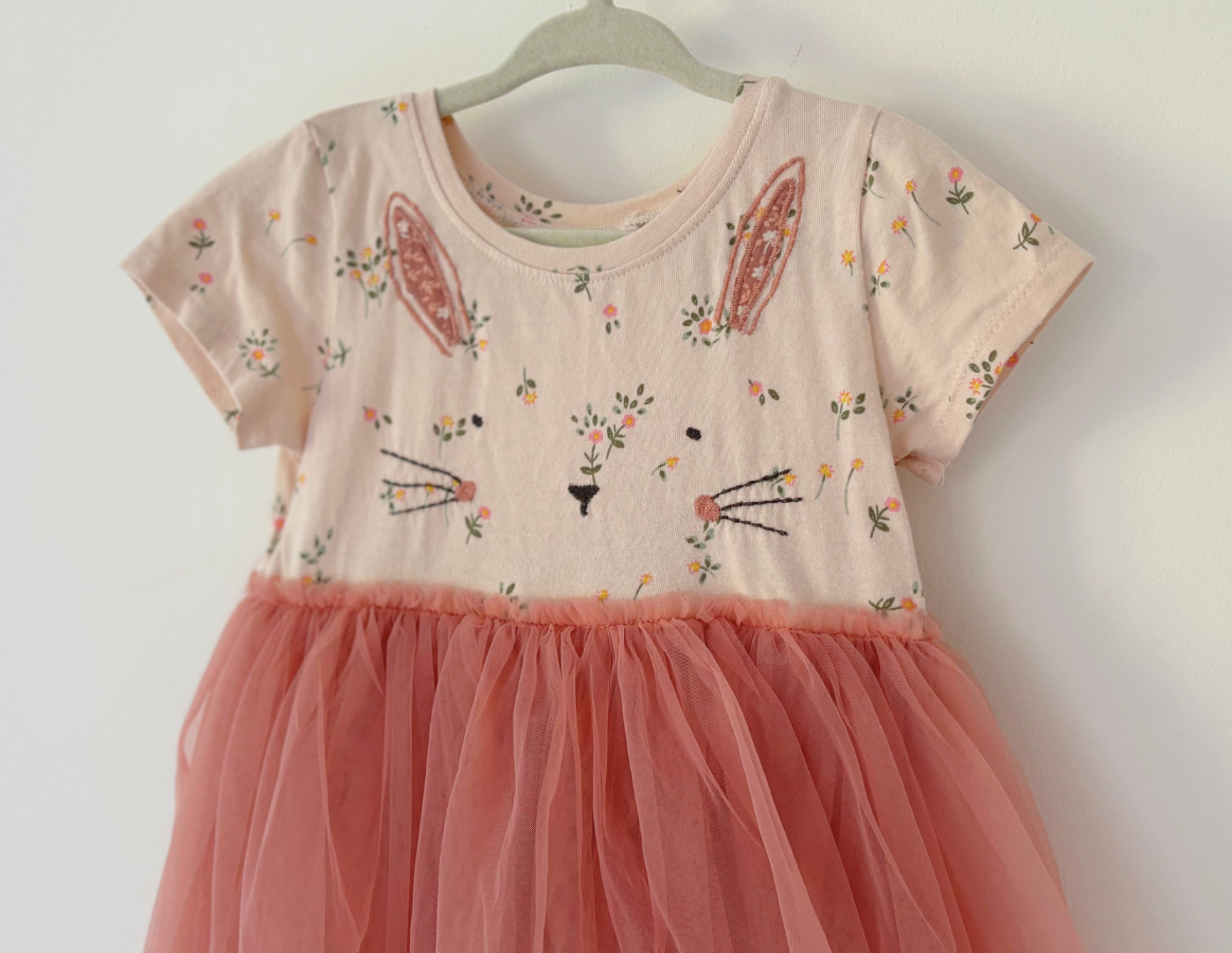 Next Cotton & Tulle Floral Spring Bunny Dress