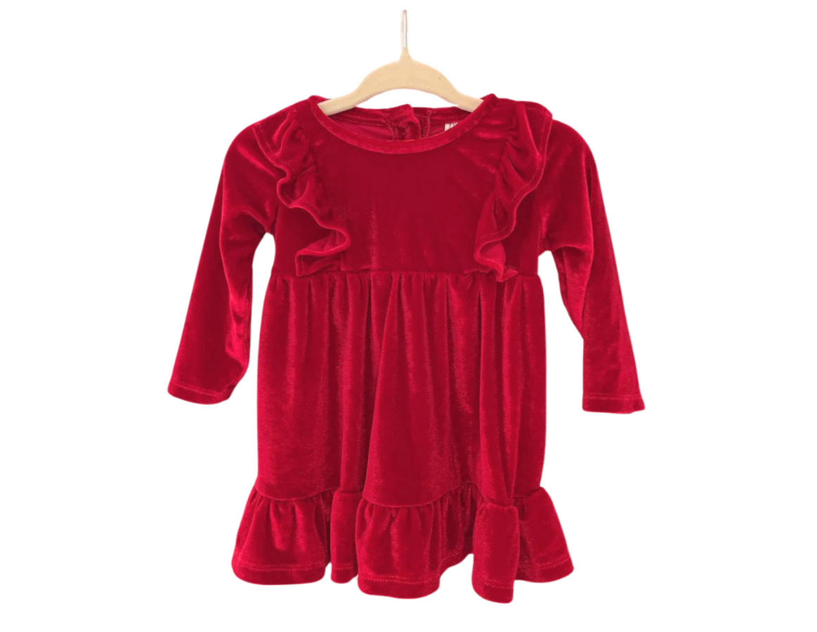 F&F Red Velour Dress