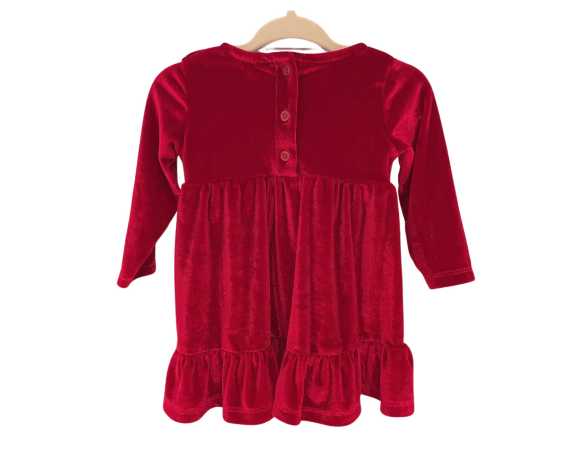 F&F Red Velour Dress