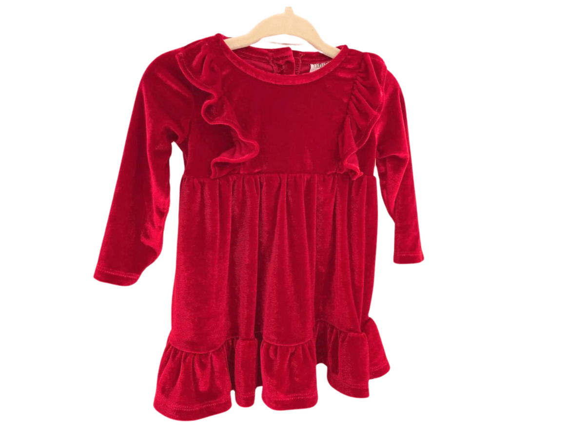 F&F Red Velour Dress