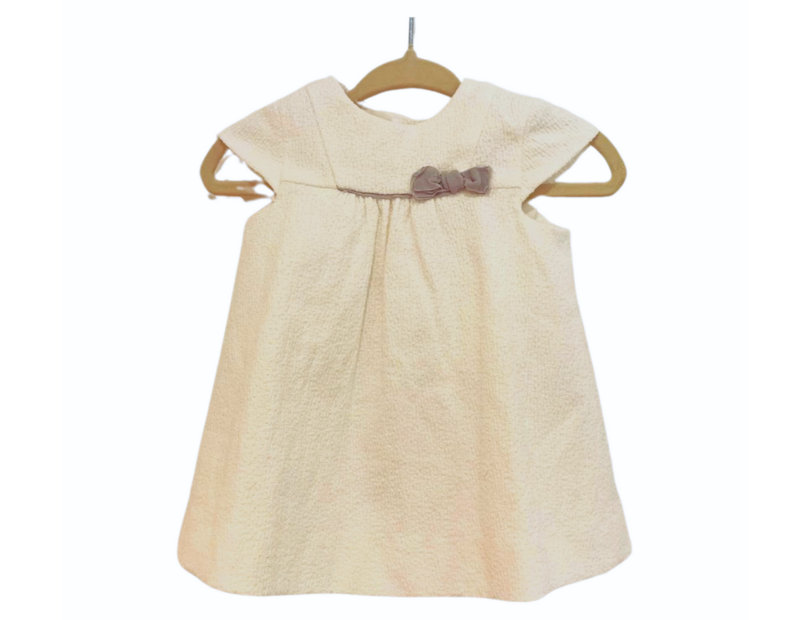 Zara White Cotton Shift Dress