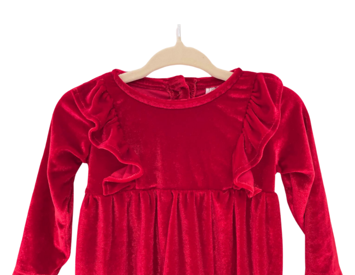 F&F Red Velour Dress