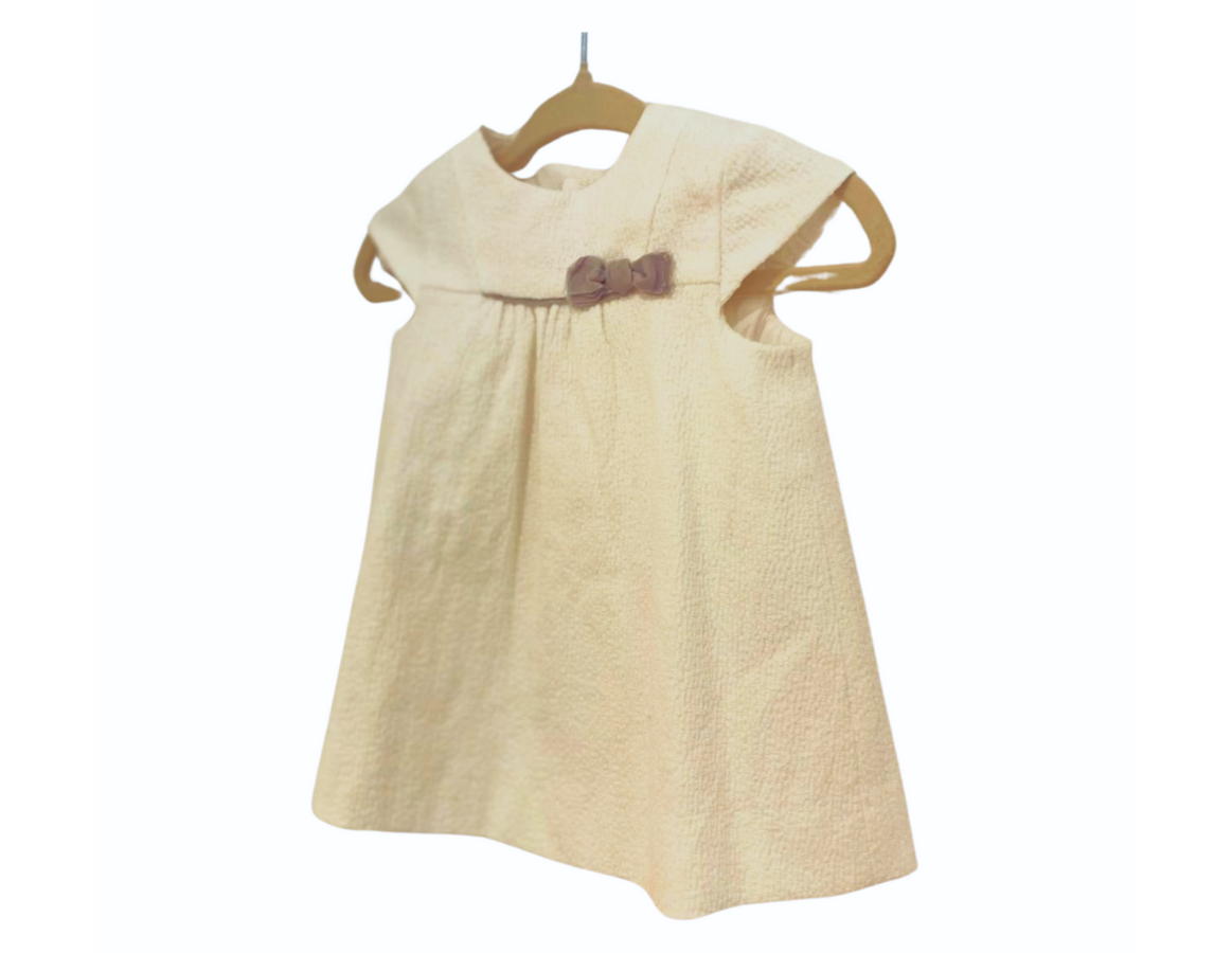 Zara White Cotton Shift Dress