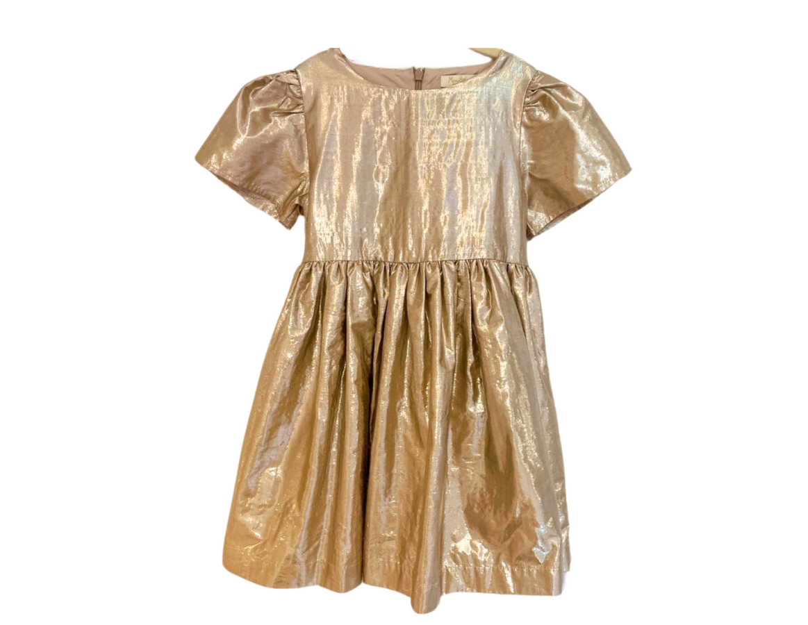 Mini Boden Gold Party Dress