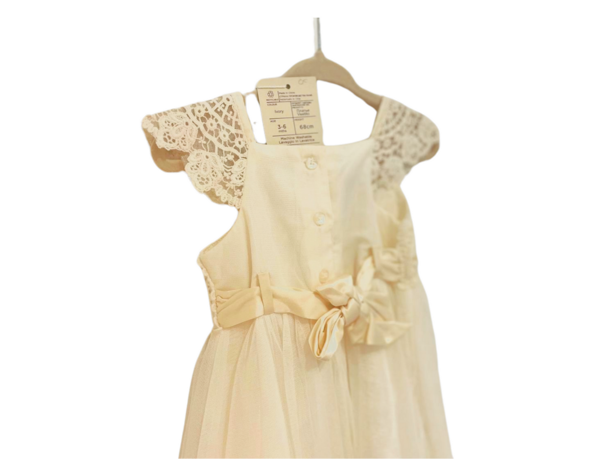 Monsoon Ivory Lace and Tulle Dress - BRAND NEW