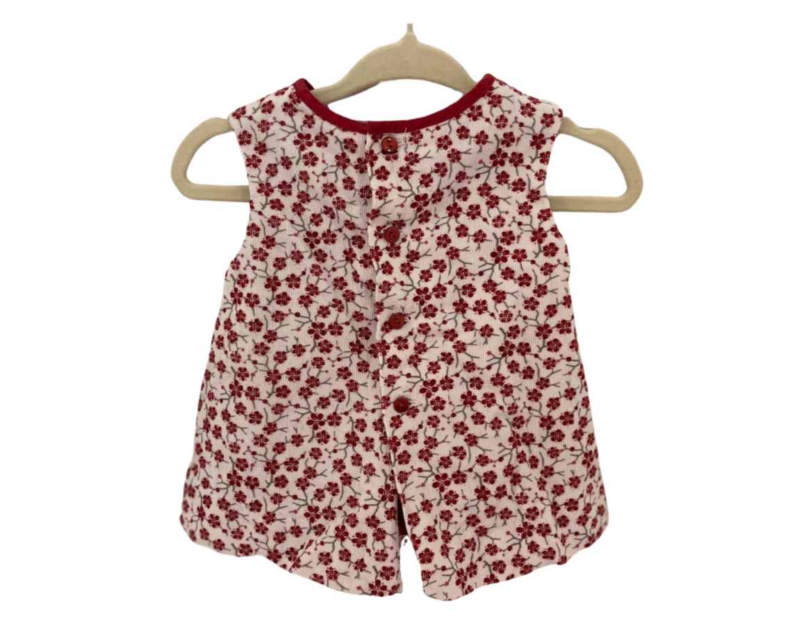 Zara Floral Corduroy Dress