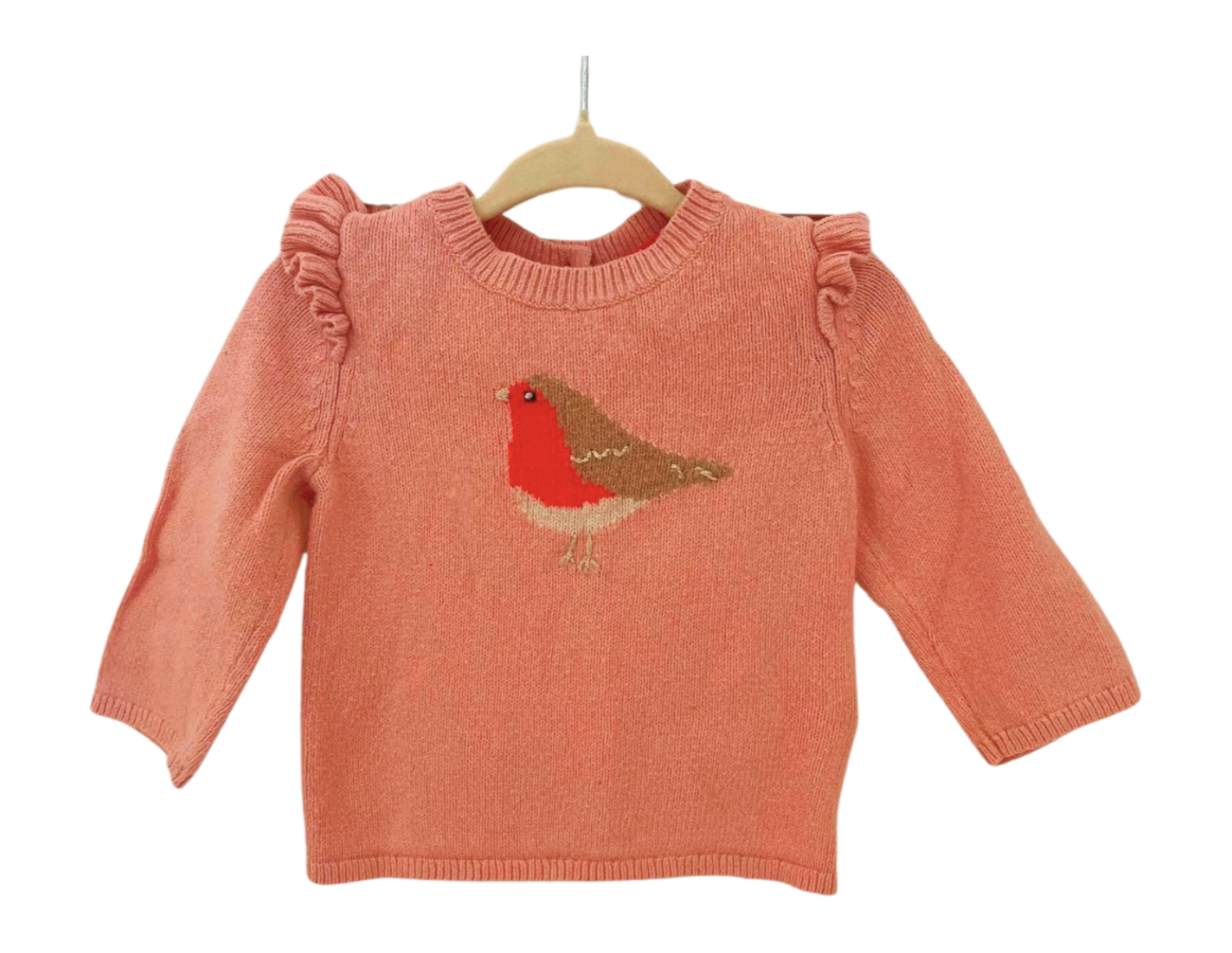 Mini Boden Christmas Robin Jumper