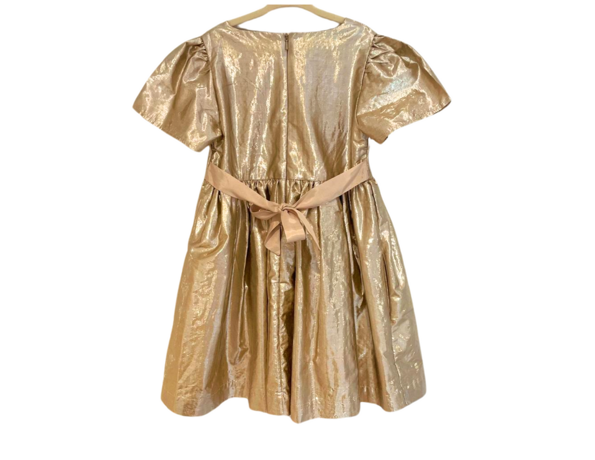 Mini Boden Gold Party Dress
