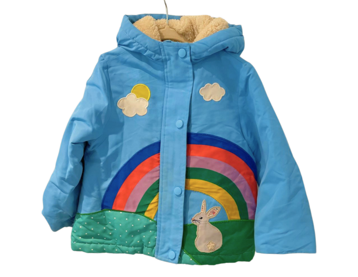 Mini Boden Fleece Lined Coat