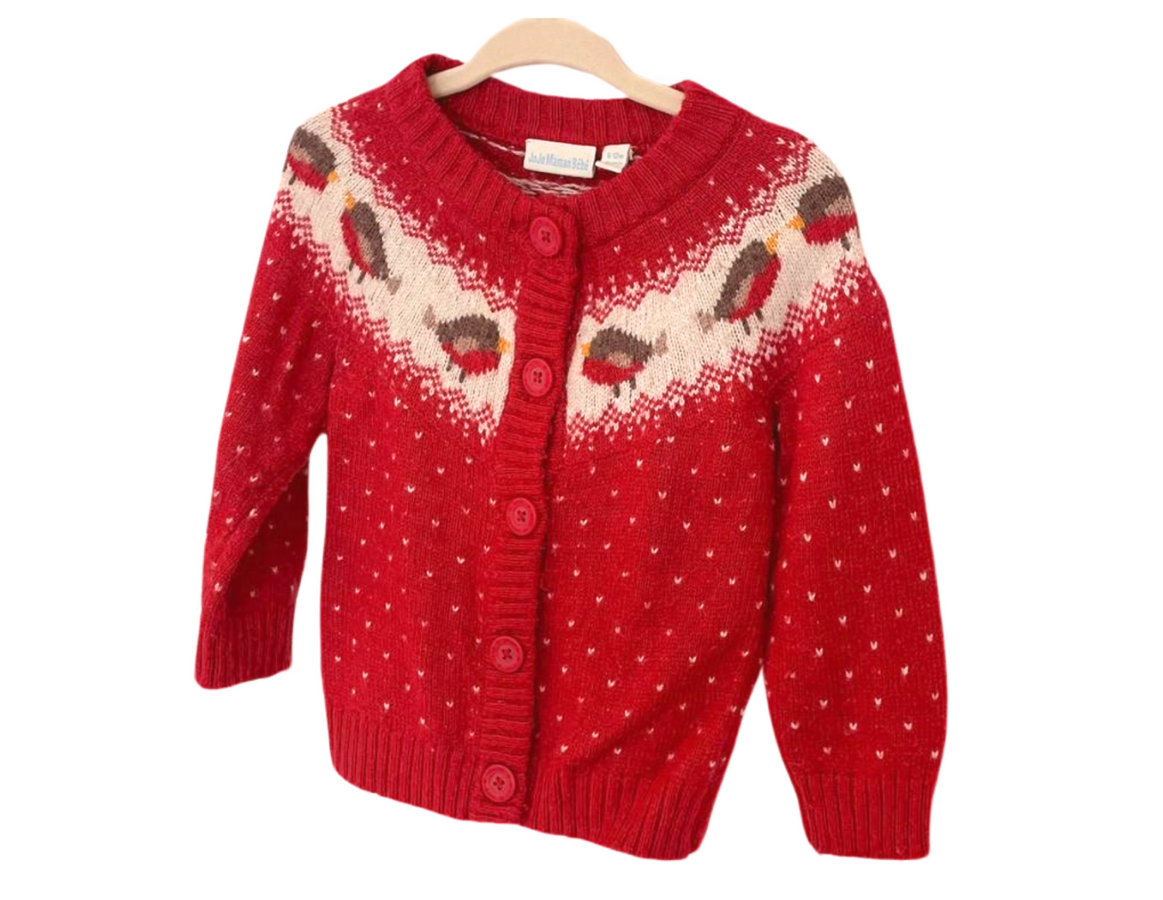 JoJo Maman Bebe Robin Pattern Cardigan