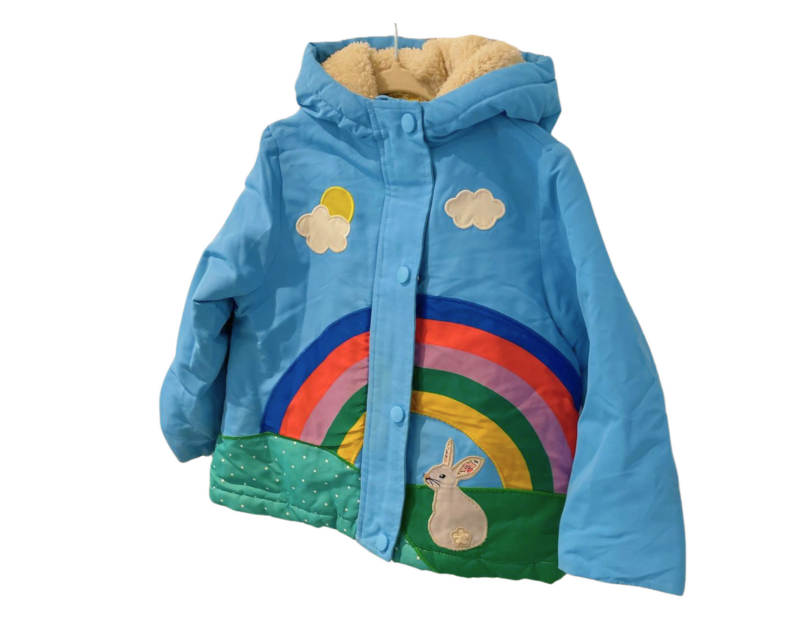 Mini Boden Fleece Lined Coat