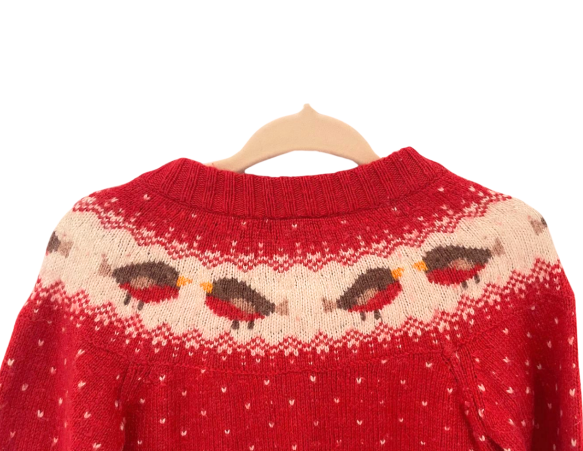 JoJo Maman Bebe Robin Pattern Cardigan