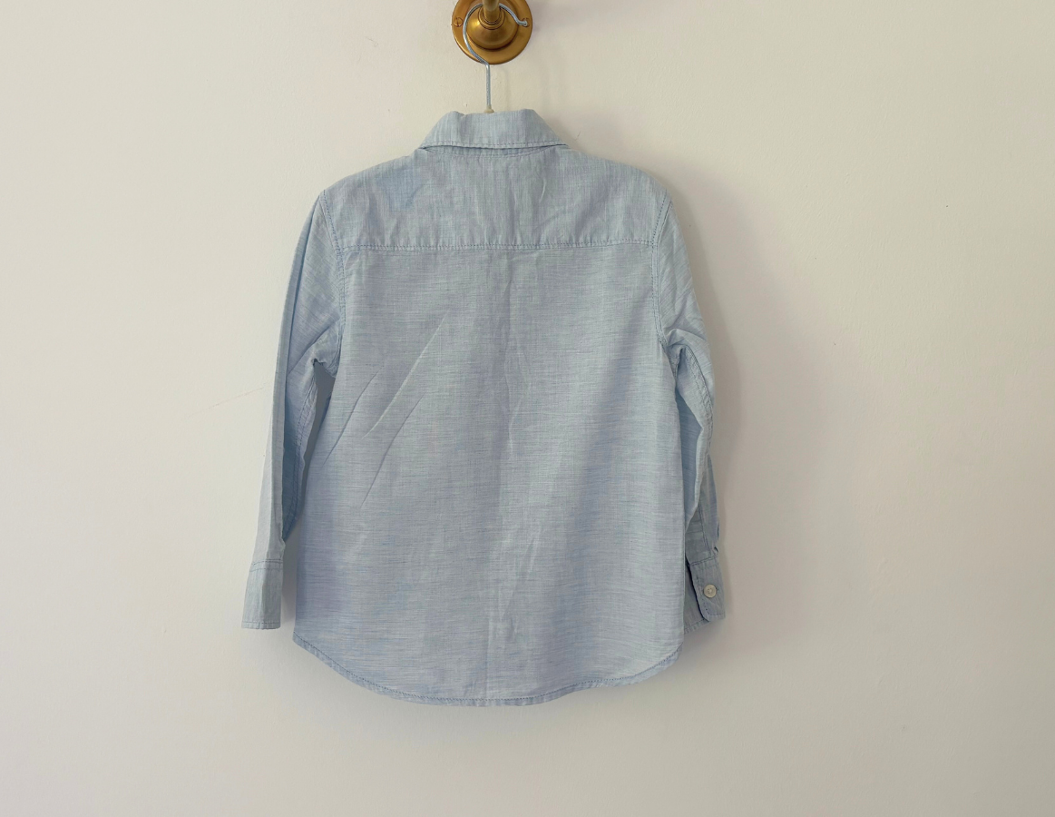 H&M Pastel Blue Cotton Shirt