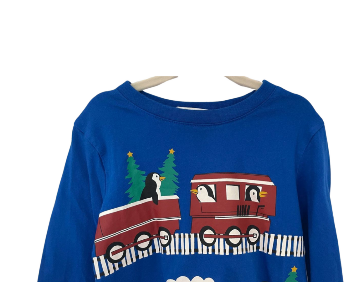 H&M Penguin Train Print Top