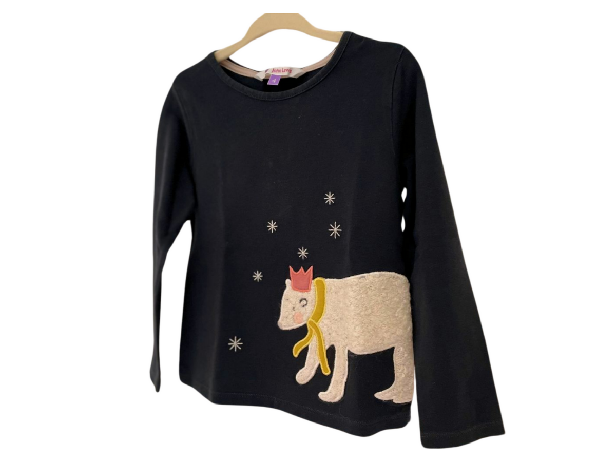 John Lewis Polar Bear Motif Top